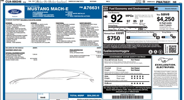 Used 2023 Ford Mustang Mach-E Premium AWD with VIN 3FMTK3SU1PMA76631 for sale in Skokie, IL