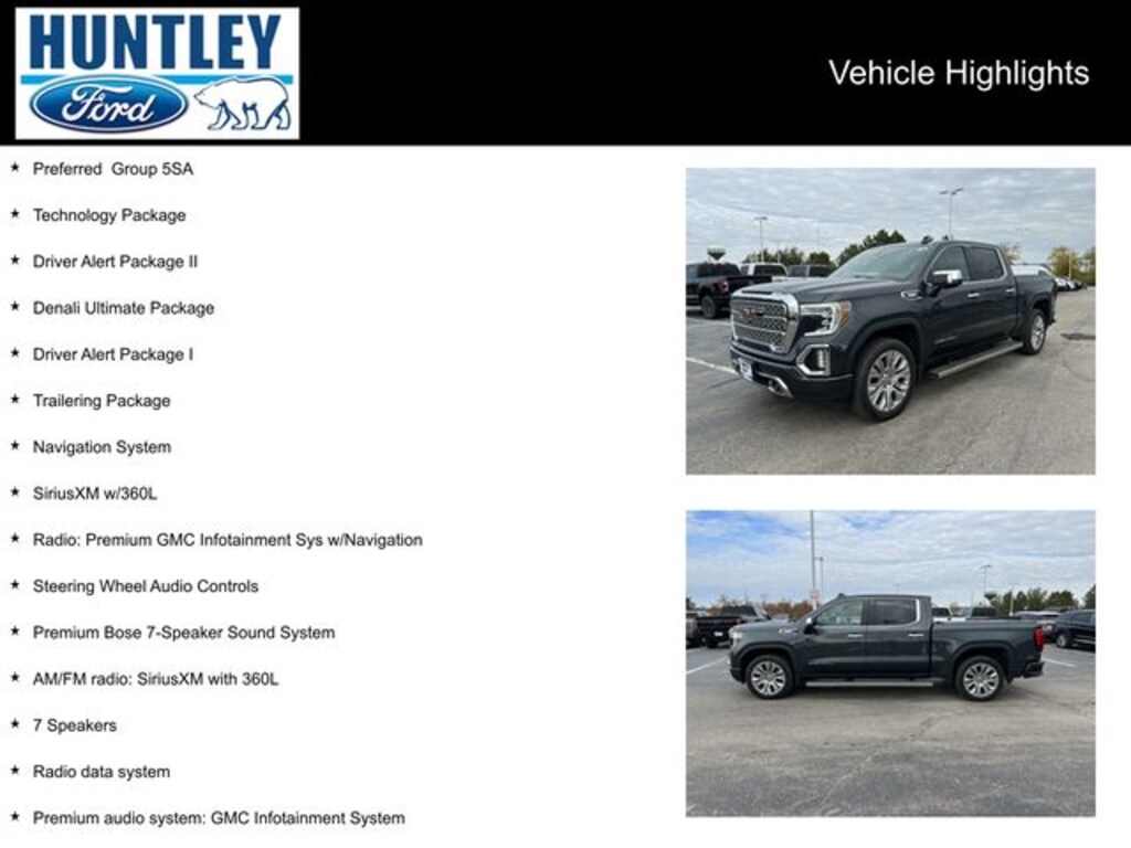 Used 2021 GMC Sierra 1500 Denali Truck Crew Cab