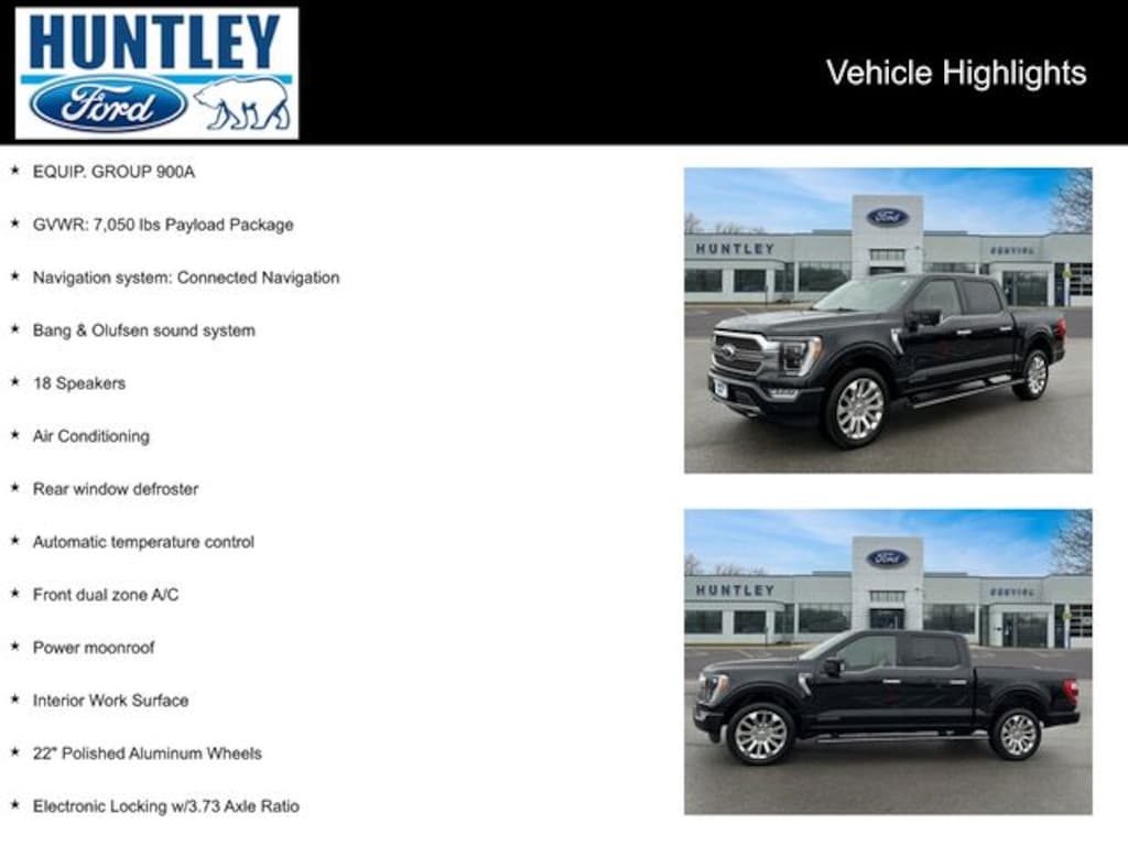 Used 2022 Ford F-150 Limited Truck SuperCrew Cab