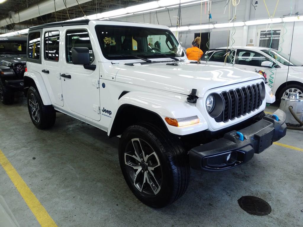 Used 2024 Jeep Wrangler 4xe Sports S 4XE with VIN 1C4RJXN62RW142449 for sale in Bennington, VT