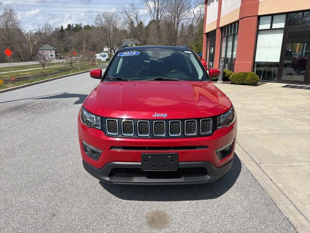 Used 2018 Jeep Compass Latitude with VIN 3C4NJDBB9JT179524 for sale in Bennington, VT