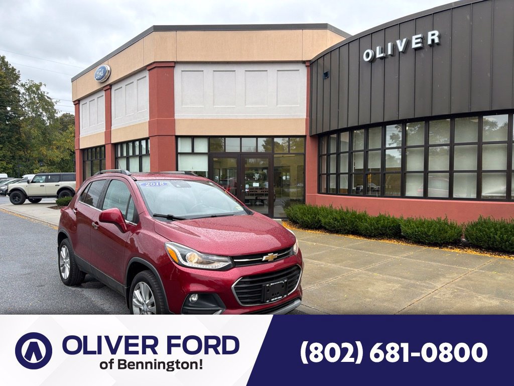 Used 2018 Chevrolet Trax Premier with VIN 3GNCJRSB4JL287982 for sale in Bennington, VT