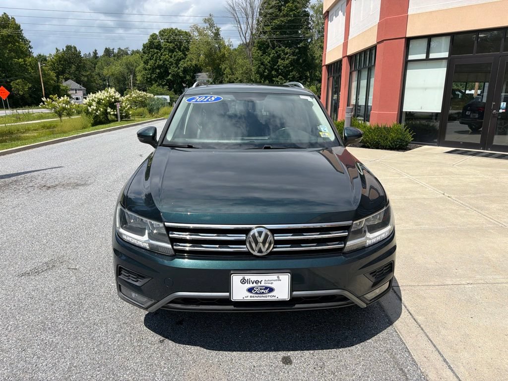 Used 2018 Volkswagen Tiguan SEL with VIN 3VV2B7AX8JM207159 for sale in Bennington, VT