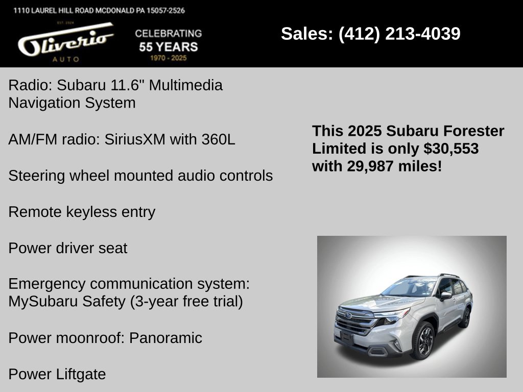 2025 Subaru Forester Limited - Photo 10