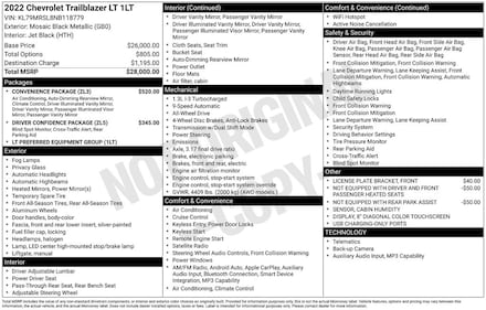 2022 Chevrolet Trailblazer LT SUV