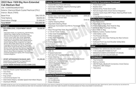 2022 Ram 1500 Big Horn/Lone Star Truck