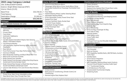 2023 Jeep Compass Limited SUV