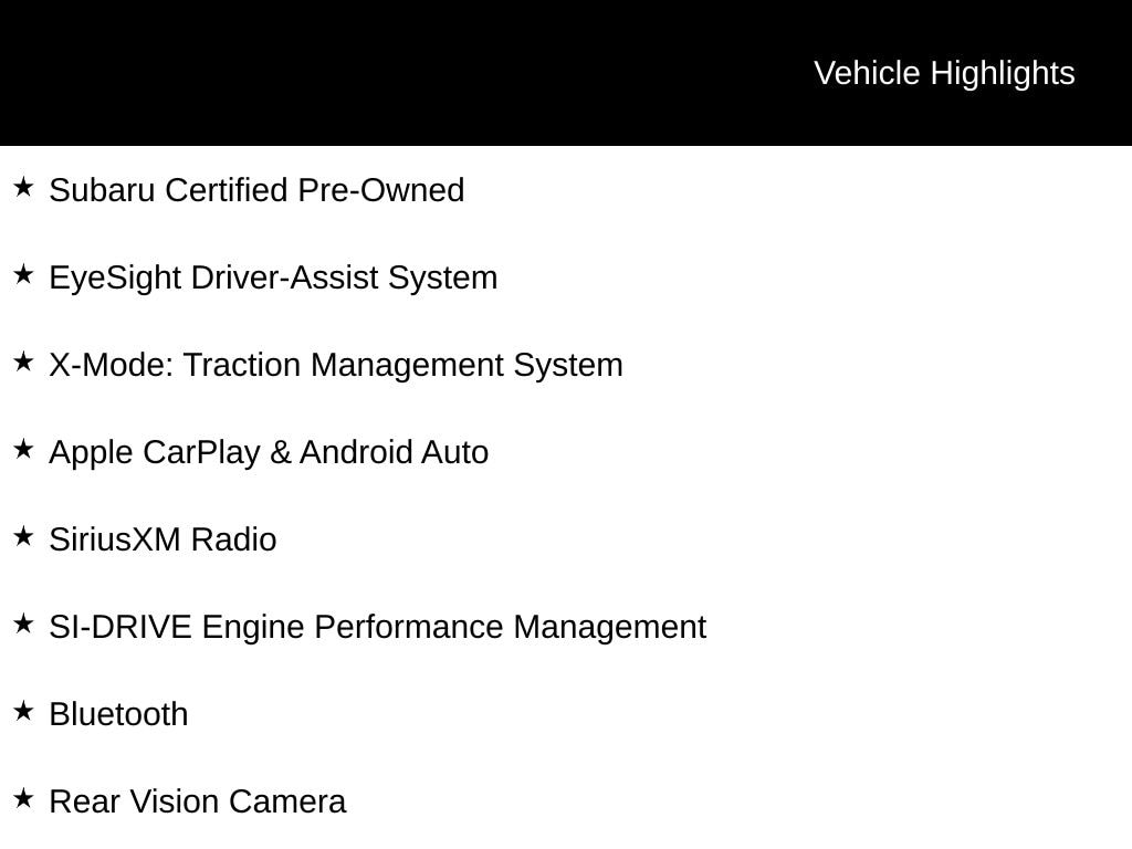 Certified 2023 Subaru Crosstrek Base SUV