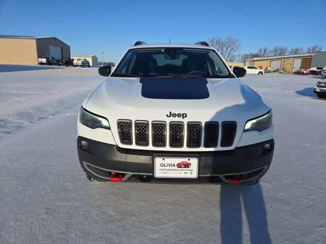 Used 2022 Jeep Cherokee Trailhawk with VIN 1C4PJMBX4ND533756 for sale in Olivia, Minnesota