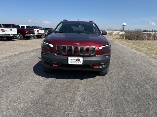 Used 2020 Jeep Cherokee Trailhawk with VIN 1C4PJMBN1LD533287 for sale in Olivia, Minnesota