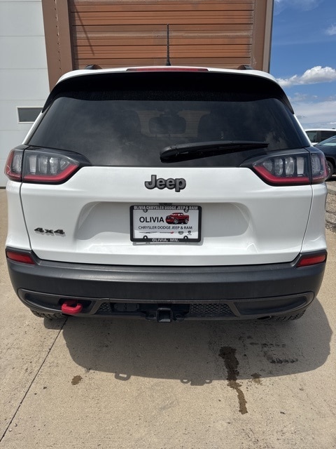 Used 2022 Jeep Cherokee Trailhawk with VIN 1C4PJMBX7ND556402 for sale in Olivia, Minnesota