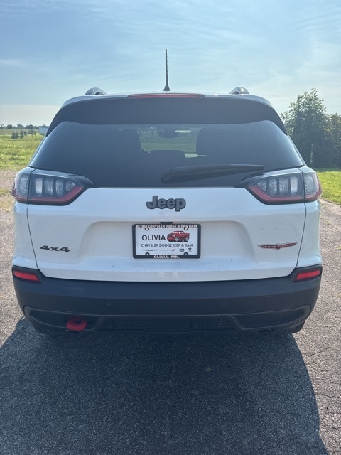 Used 2022 Jeep Cherokee Trailhawk with VIN 1C4PJMBX8ND508083 for sale in Olivia, Minnesota