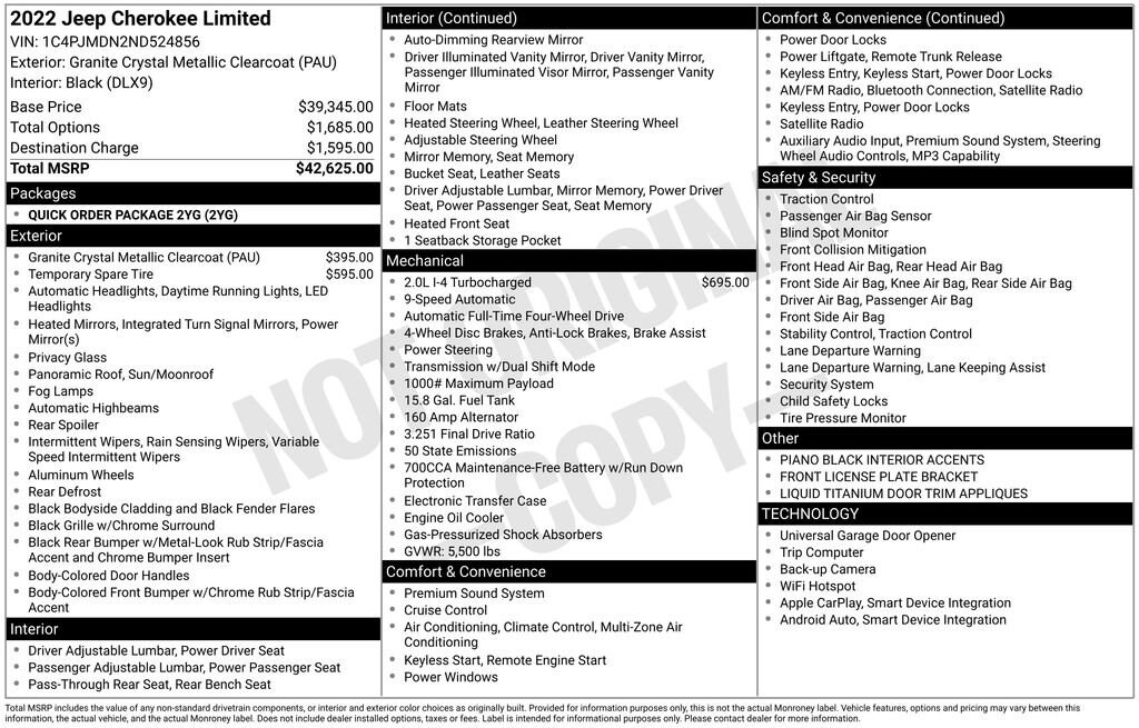 Used 2022 Jeep Cherokee Limited