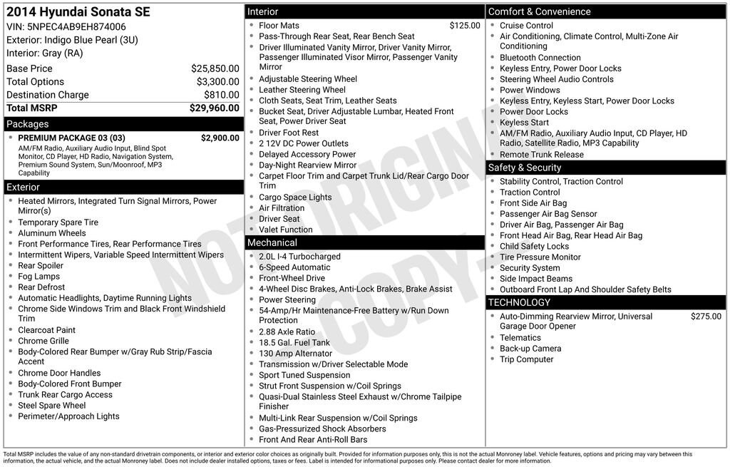 Used 2014 Hyundai Sonata SE