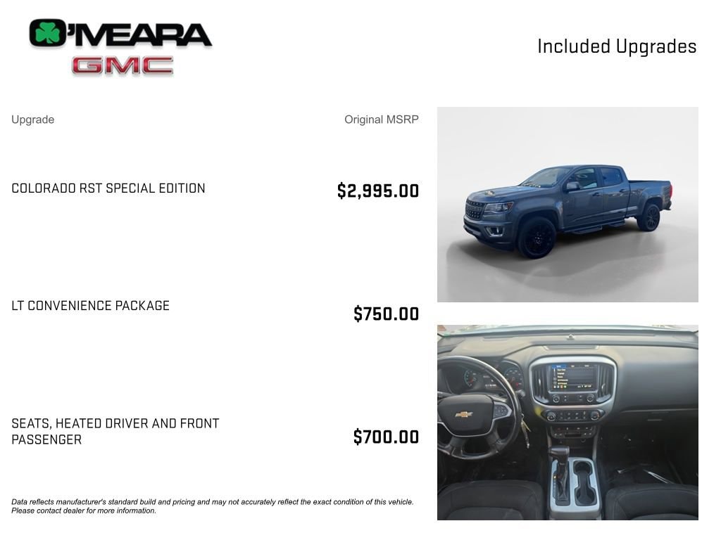 Used 2019 Chevrolet Colorado 4WD LT Truck