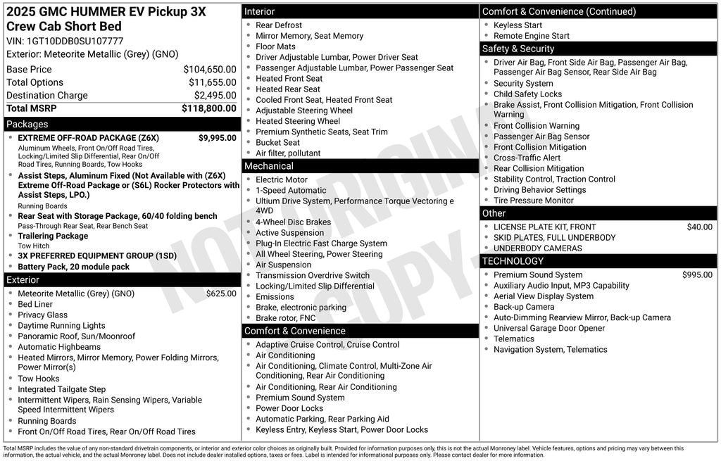 Used 2025 GMC HUMMER EV Pickup 3X Truck