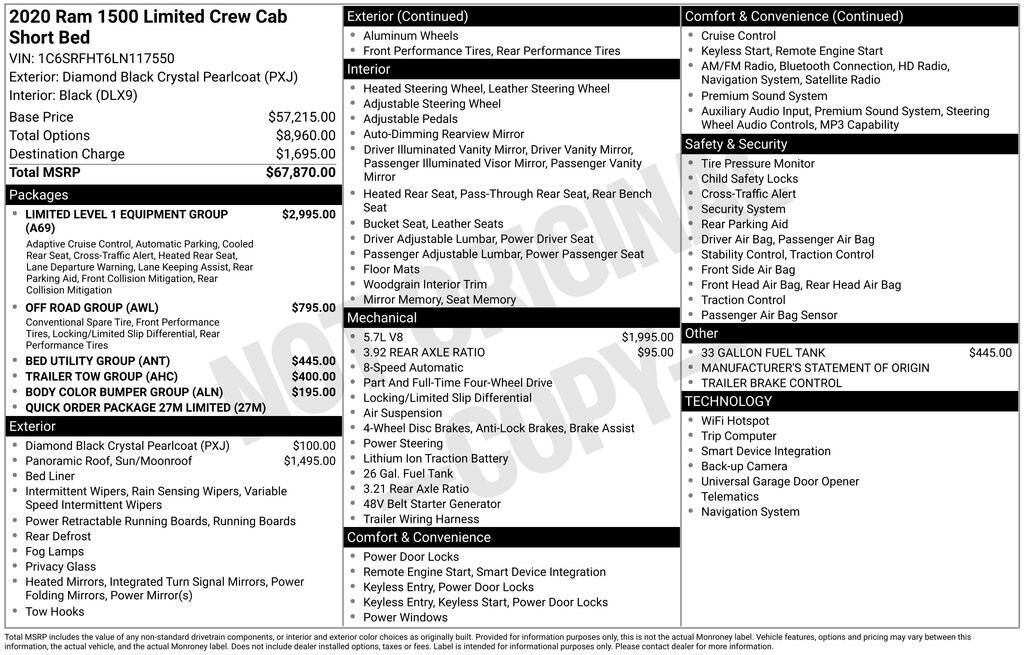 Used 2020 Ram 1500 Limited