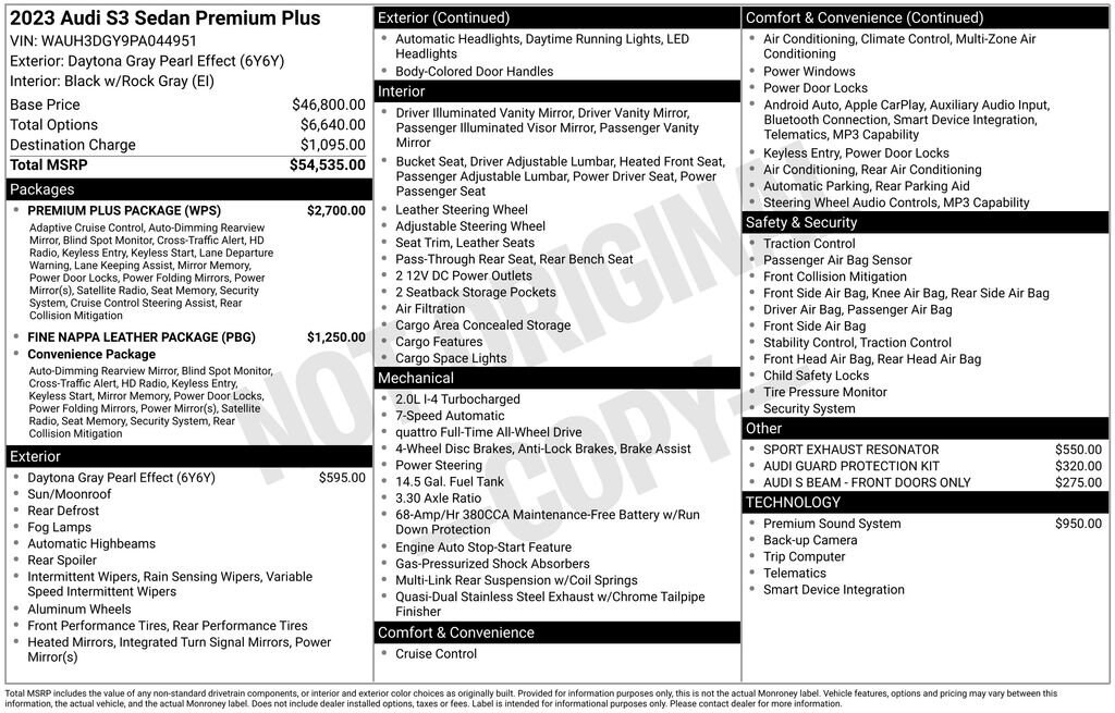 Used 2023 Audi S3 Premium Plus