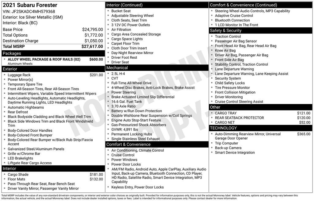 Used 2021 Subaru Forester