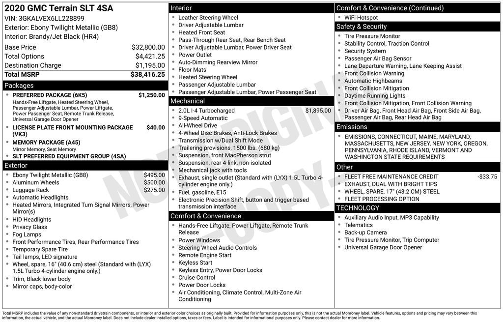 Used 2020 GMC Terrain SLT SUV