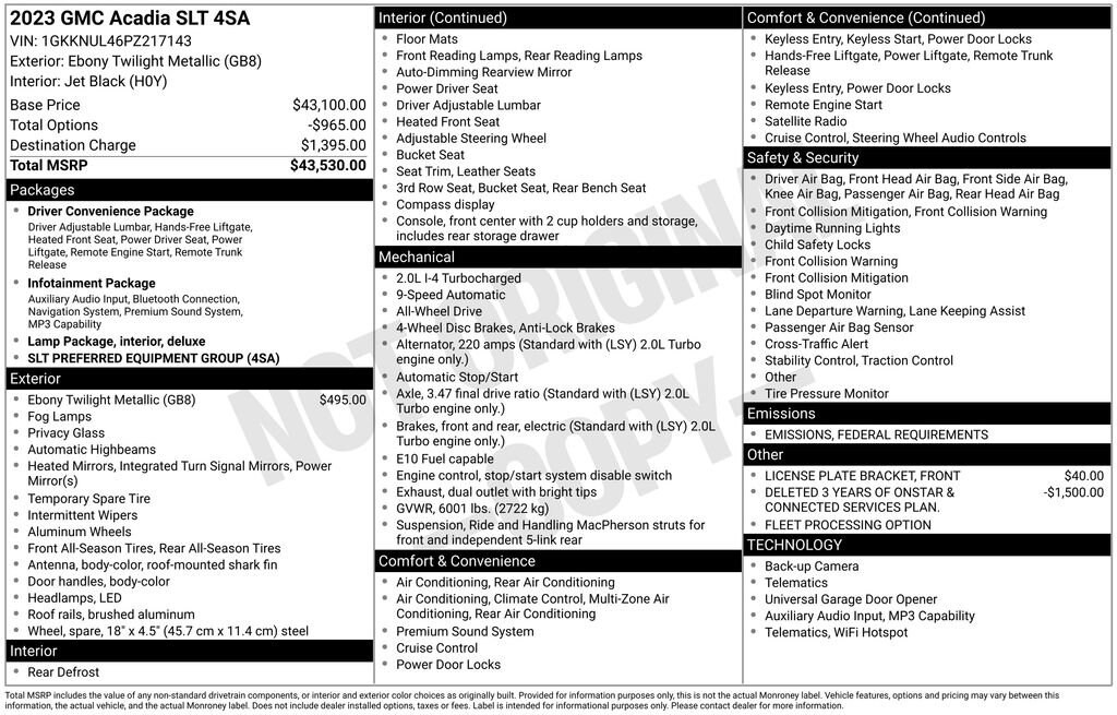 Used 2023 GMC Acadia SLT SUV