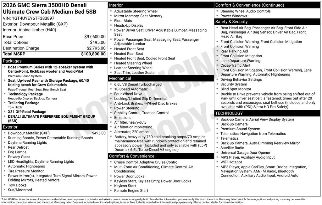 2026 GMC Sierra 3500HD Denali Ultimate - Photo 24