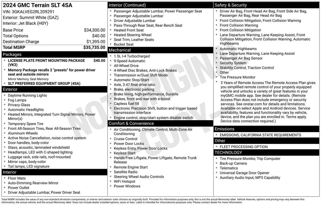 Used 2024 GMC Terrain SLT SUV