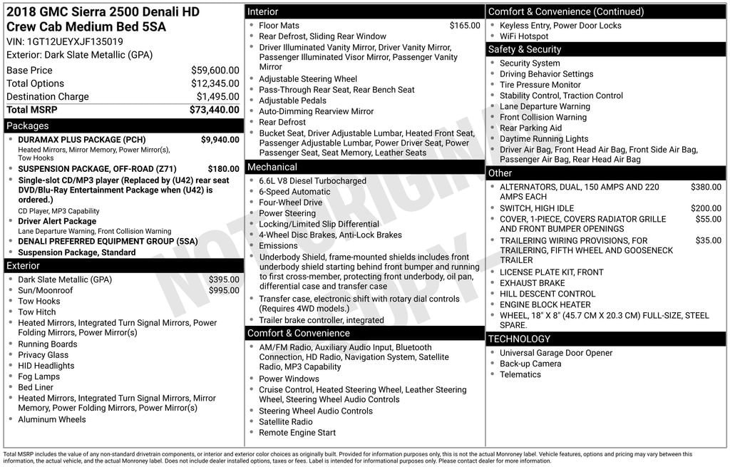 Used 2018 GMC Sierra 2500 HD Denali Truck