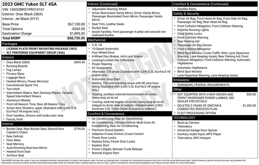 Used 2023 GMC Yukon SLT SUV