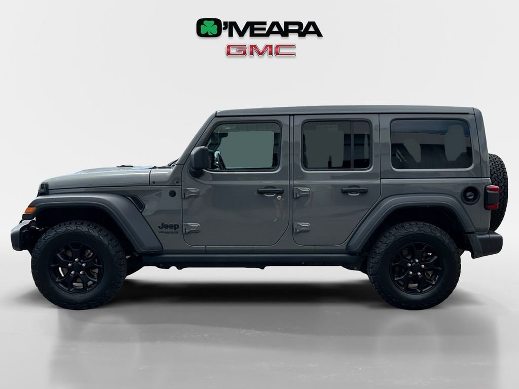 Used 2021 Jeep Wrangler Unlimited Willys with VIN 1C4HJXDN0MW692195 for sale in Thornton, CO