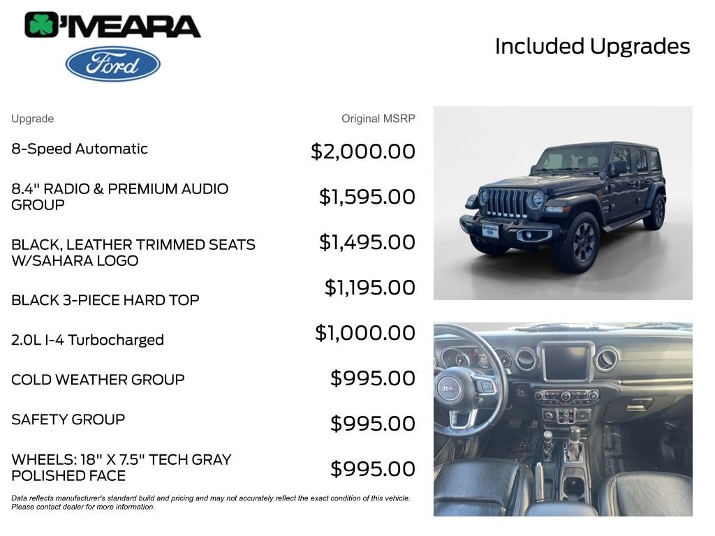 Used 2019 Jeep Wrangler Unlimited Sahara SUV