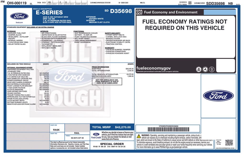 2025 Ford E-Series Cutaway Base - Photo 25