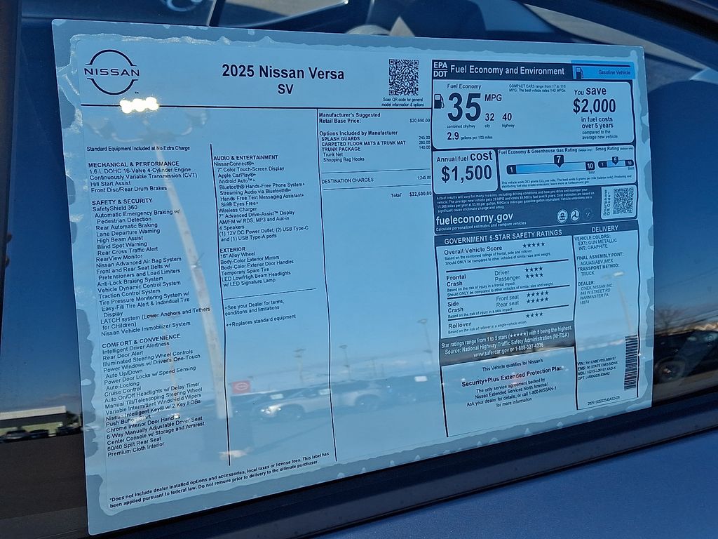 2025 Nissan Versa Sedan SV - Photo 17