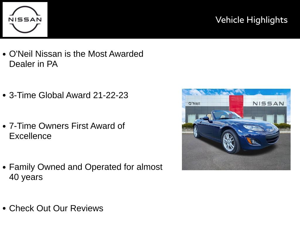 Used 2011 Mazda MX-5 Miata Sport with VIN JM1NC2JF5B0218594 for sale in Warminster, PA