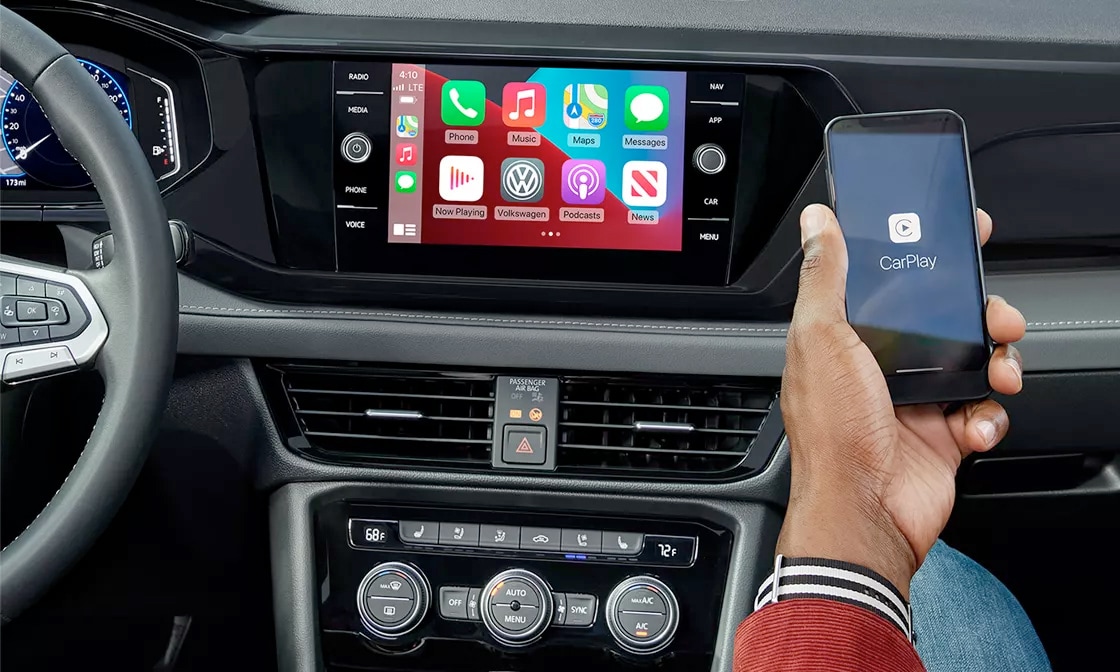 bluetooth screen features of a vw Jetta