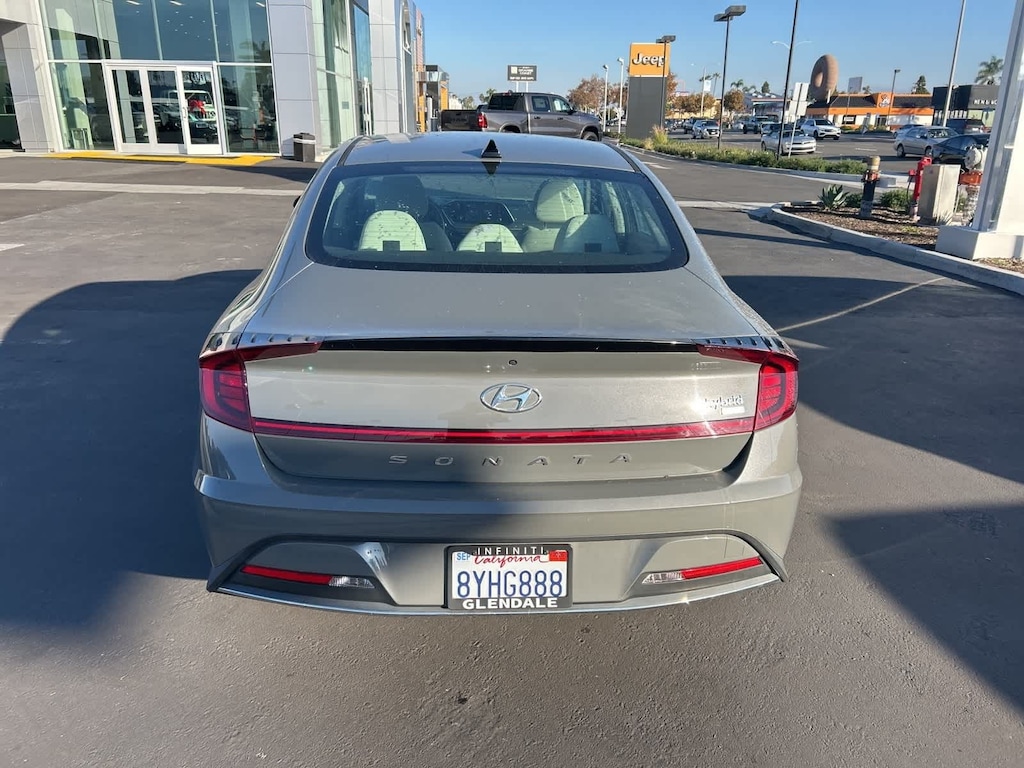 Used 2022 Hyundai Sonata Hybrid Blue Sedan