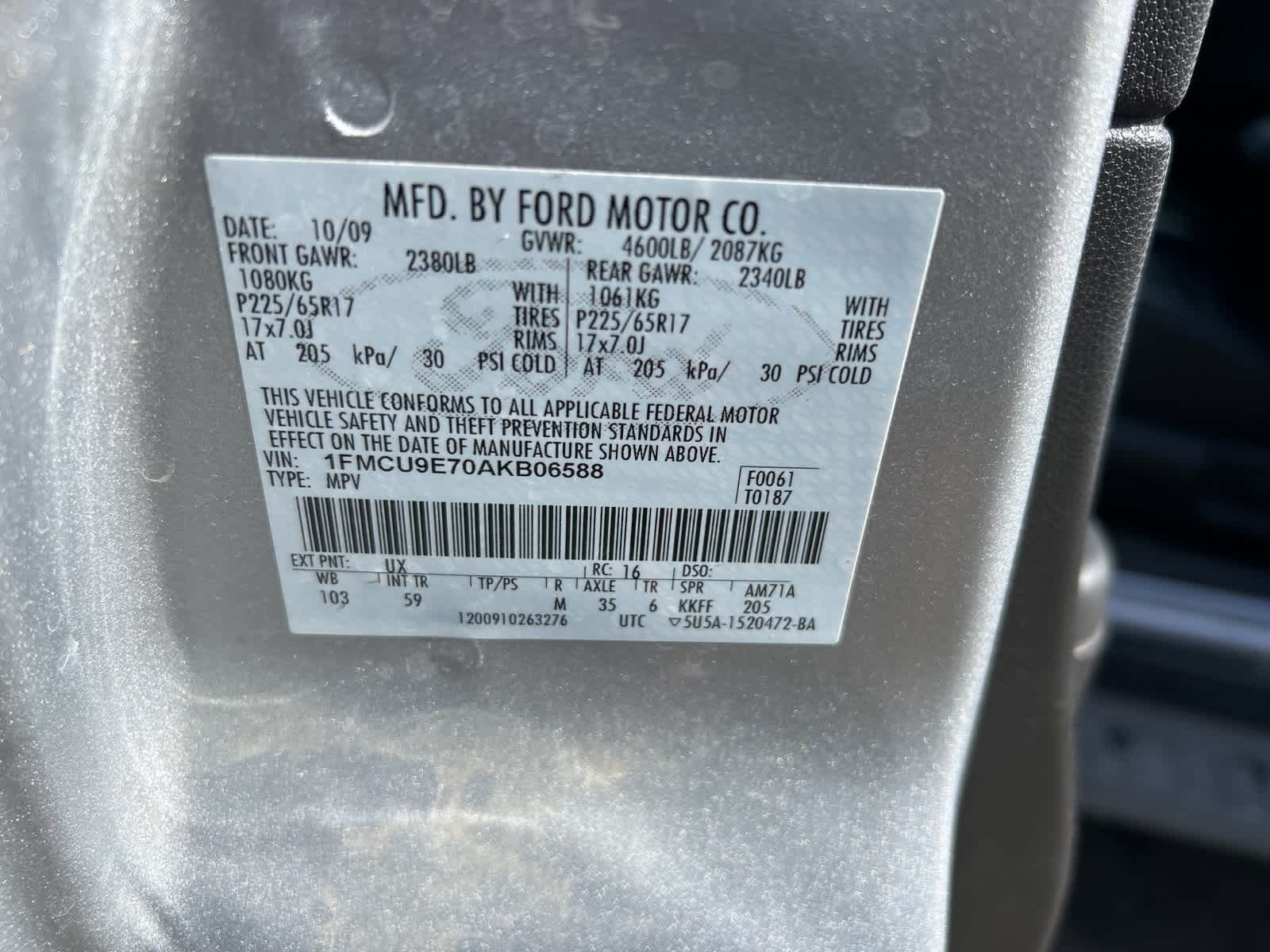 Thumbnail: 2010 Ford Escape - 39
