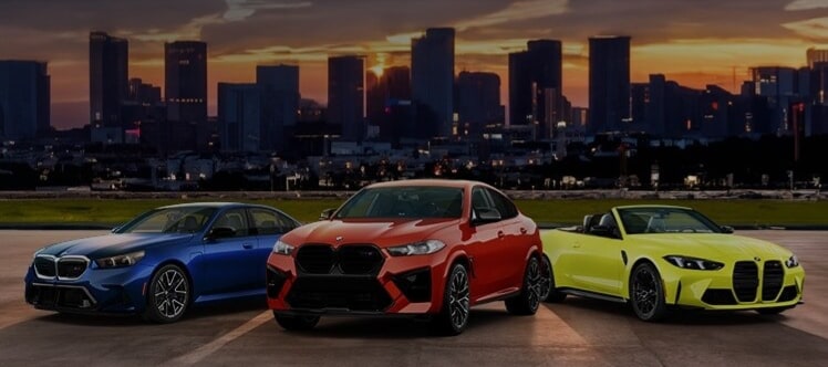 BMW M models lineup at Orange County BMW in Harriman NY
