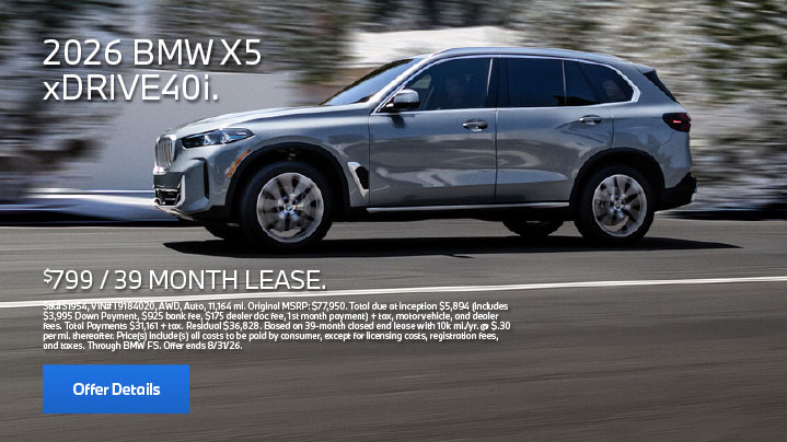 2026 BMW X5 xDrive40i 2026 BMW X5 xDrive40i