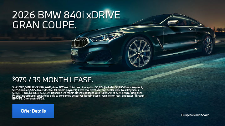 2026 BMW 840i xDrive