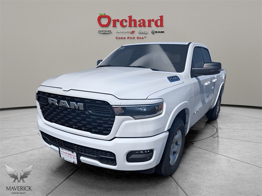 2025 Bright White Ram 1500 BIG HORN QUAD CAB 4X4 6'4 BOX 4X4 Truck