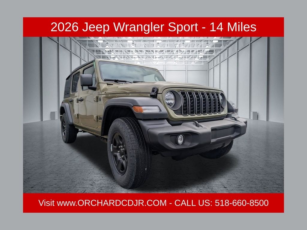 New 2026 Jeep Wrangler 4-DOOR SPORT Sport Utility