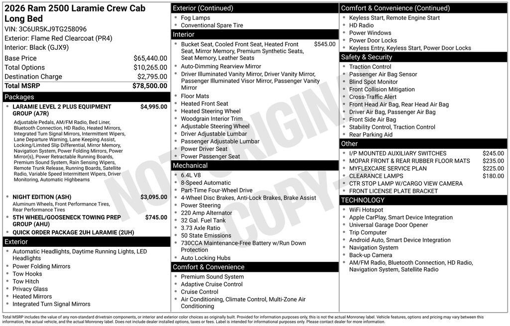 Used 2026 Ram 2500 Laramie Truck