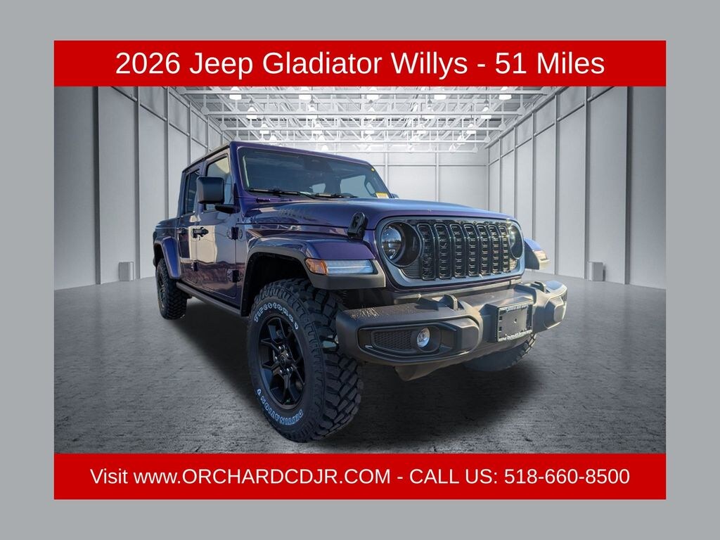 New 2026 Jeep Gladiator WILLYS 4X4 Pickup