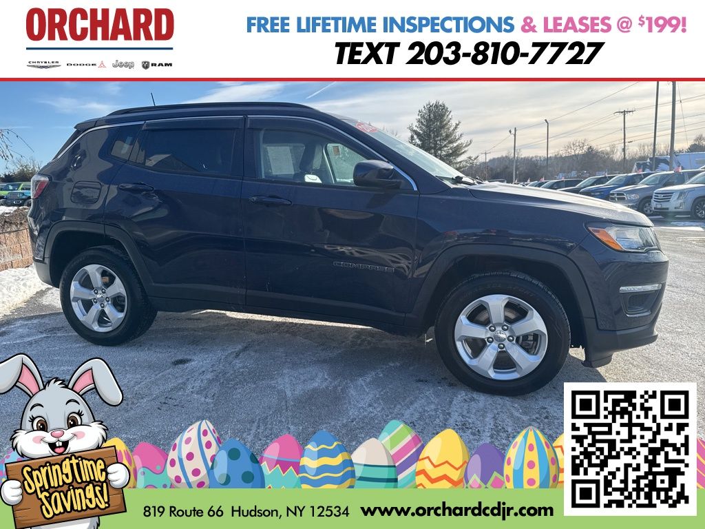 Used 2019 Jeep Compass Latitude with VIN 3C4NJDBB2KT812964 for sale in Hudson, NY