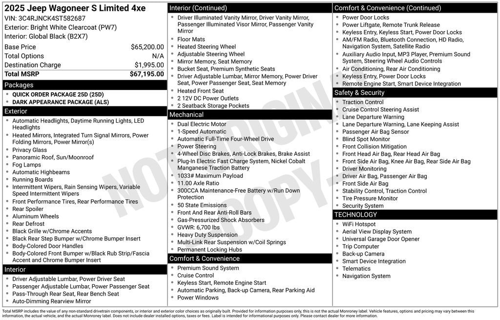 Used 2025 Jeep Wagoneer S Limited SUV