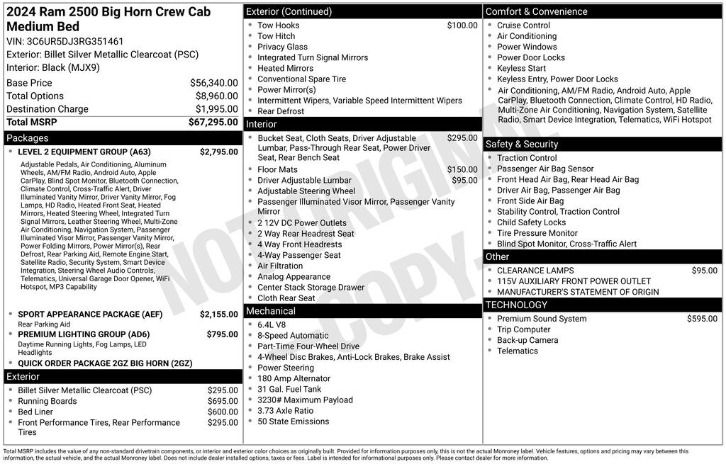 Used 2024 Ram 2500 Big Horn Truck