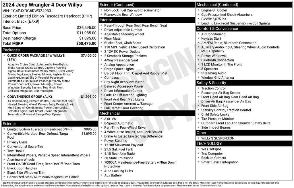Used 2024 Jeep Wrangler Sport SUV