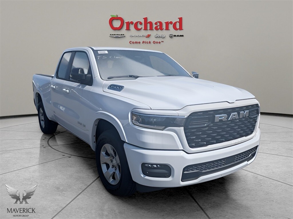 2025 Bright White Ram 1500 BIG HORN QUAD CAB 4X4 6'4 BOX 4X4 Truck