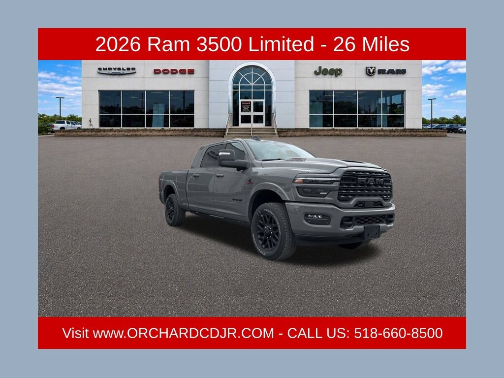 New 2026 Ram 3500 LIMITED MEGA CAB 4X4 6'4 BOX Pickup